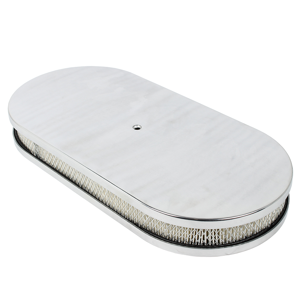 Air Cleaner Alloy Oval Polished